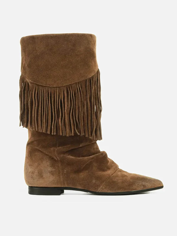 Kaia Suede Cognac