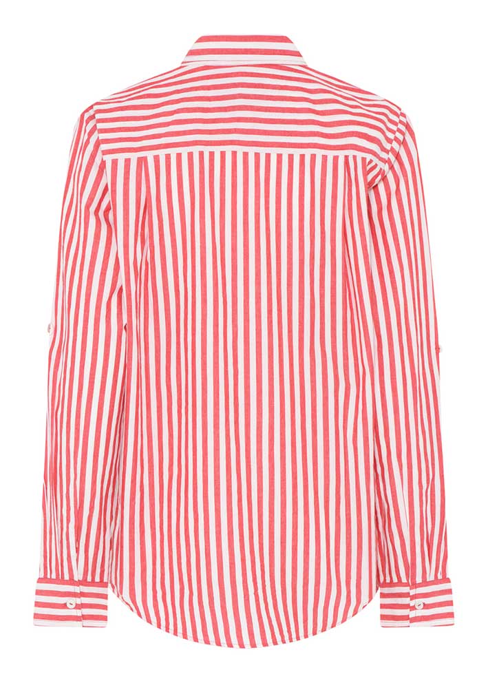 Pernille shirt Red/white striped