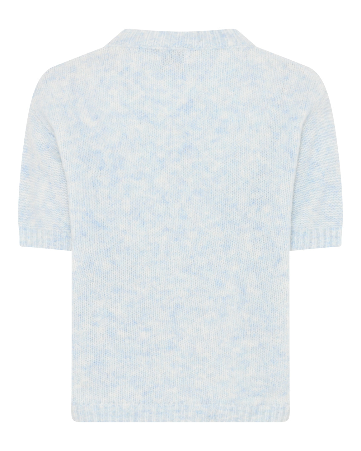 Alpa S/S Knit - Light Blue Melange