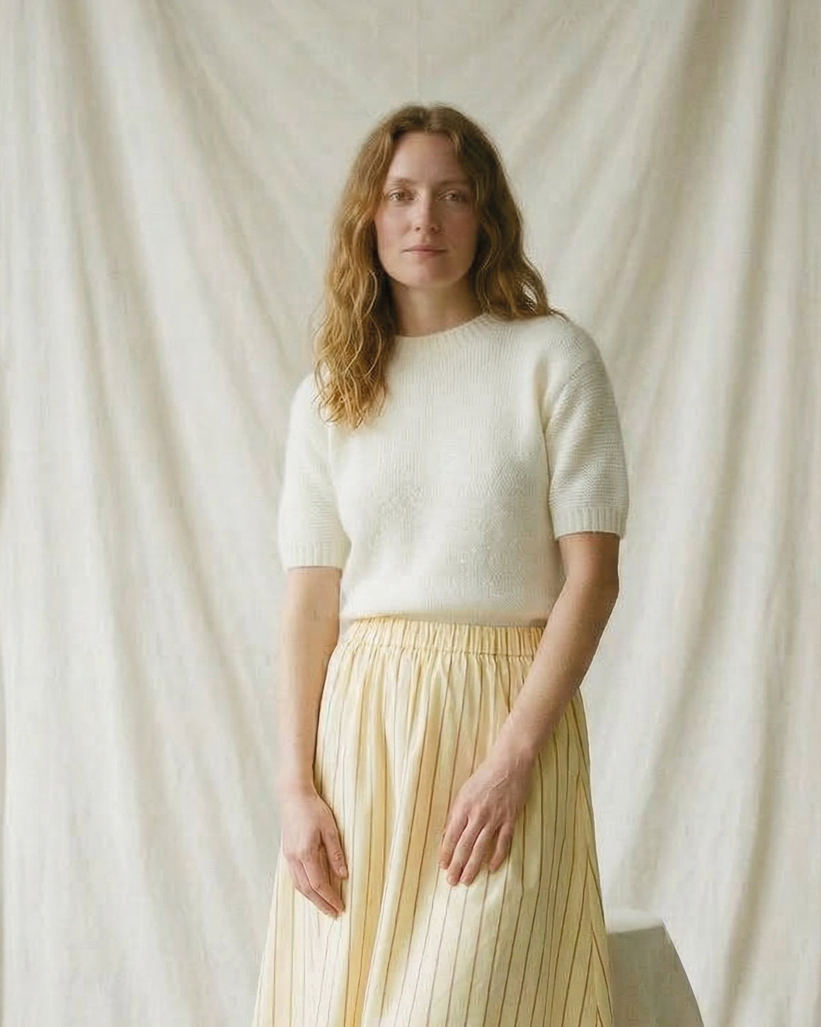 Alpa S/S Knit - Off White