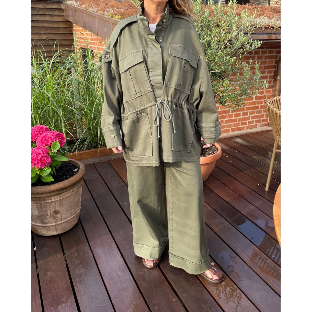 Line Pants - Hunter Green