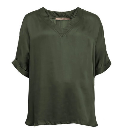 Mille S/S Blouse - Deep Green