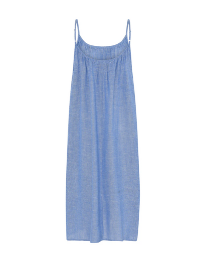 Julia Dress - Blue/Offwhite