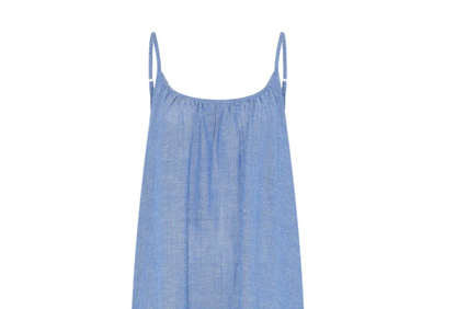 Julia Dress - Blue/Offwhite