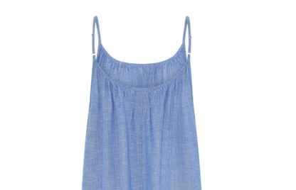 Julia Dress - Blue/Offwhite