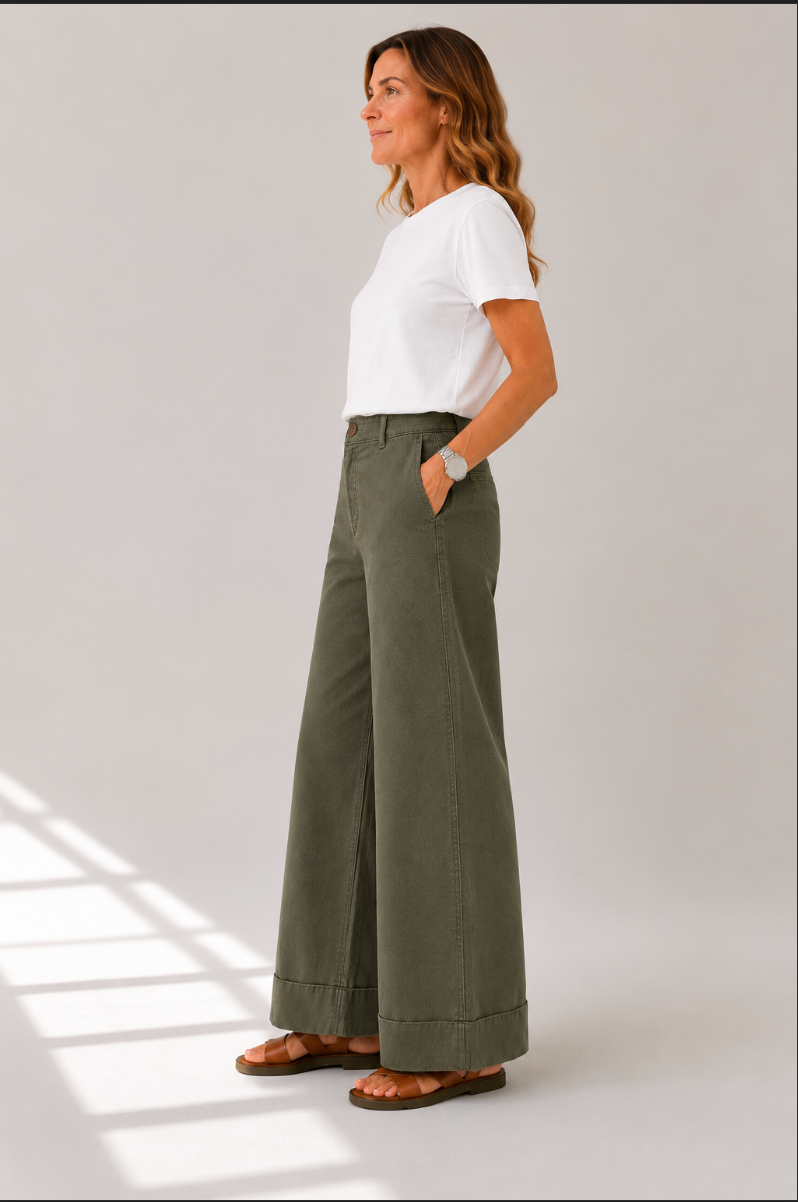 Line Pants - Hunter Green