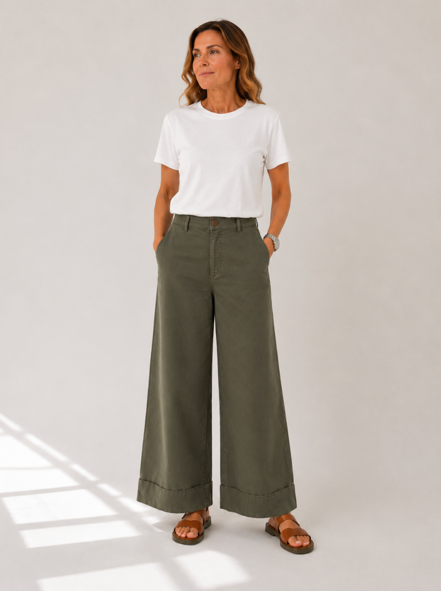 Line Pants - Hunter Green