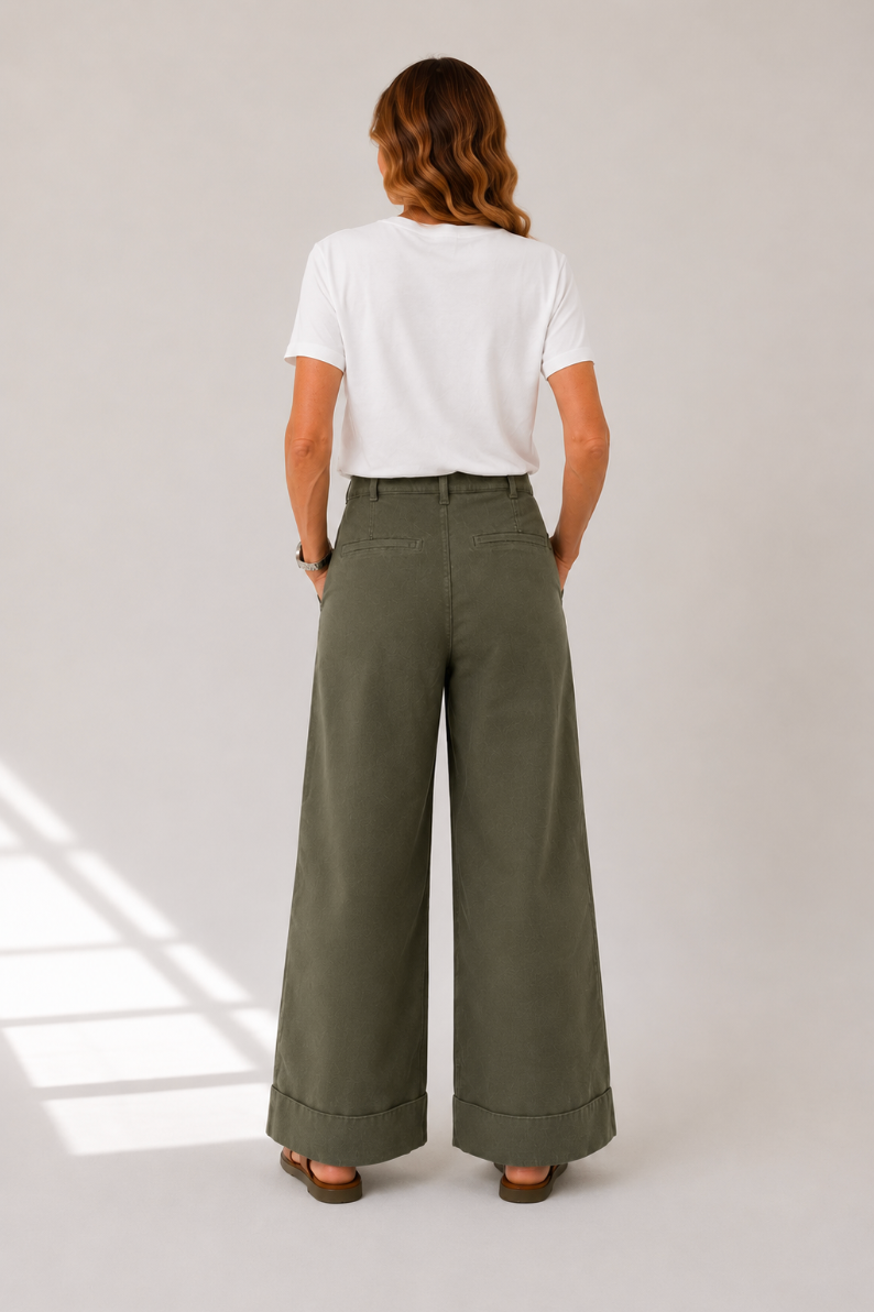 Line Pants - Hunter Green