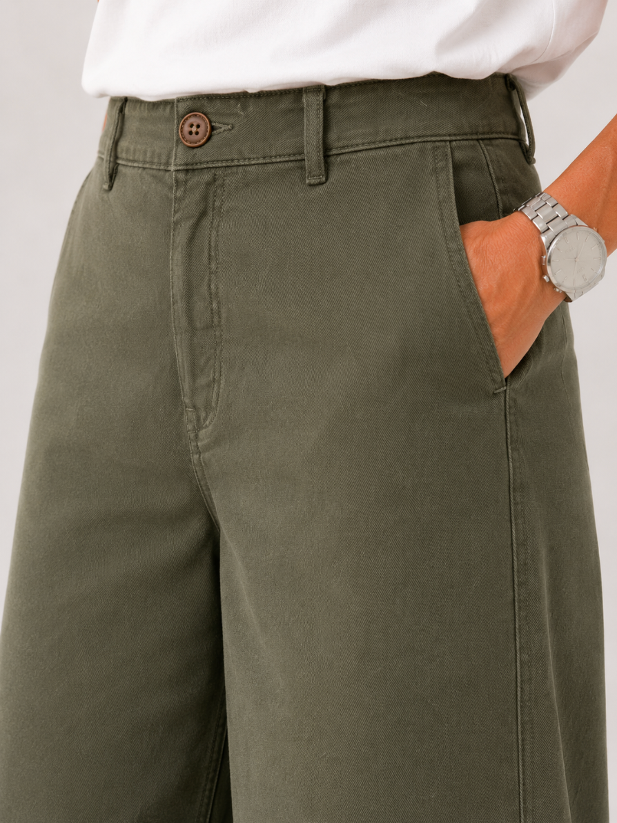 Line Pants - Hunter Green