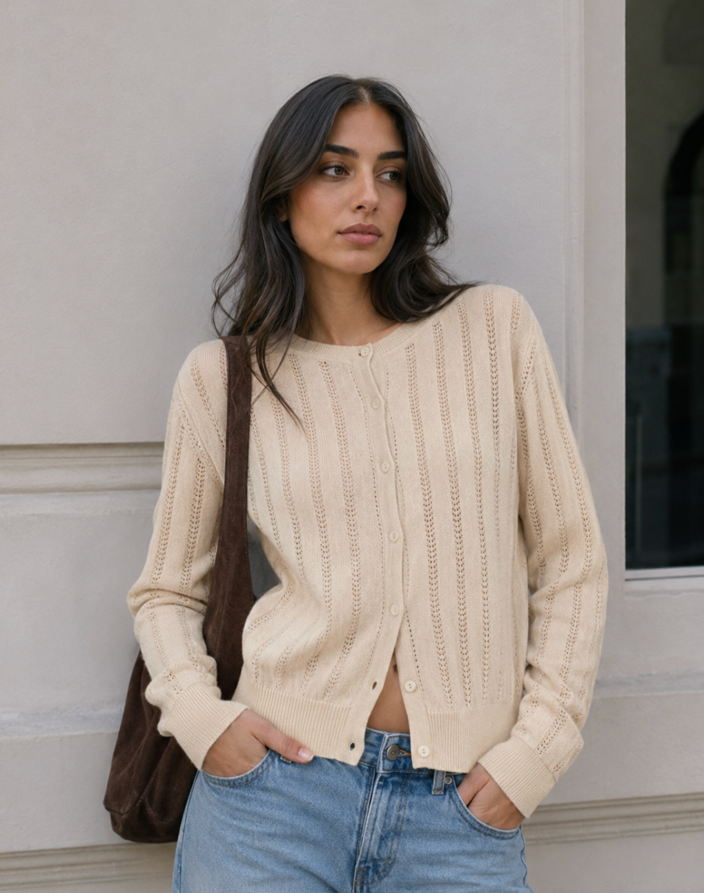 Anette Cardigan - Sand
