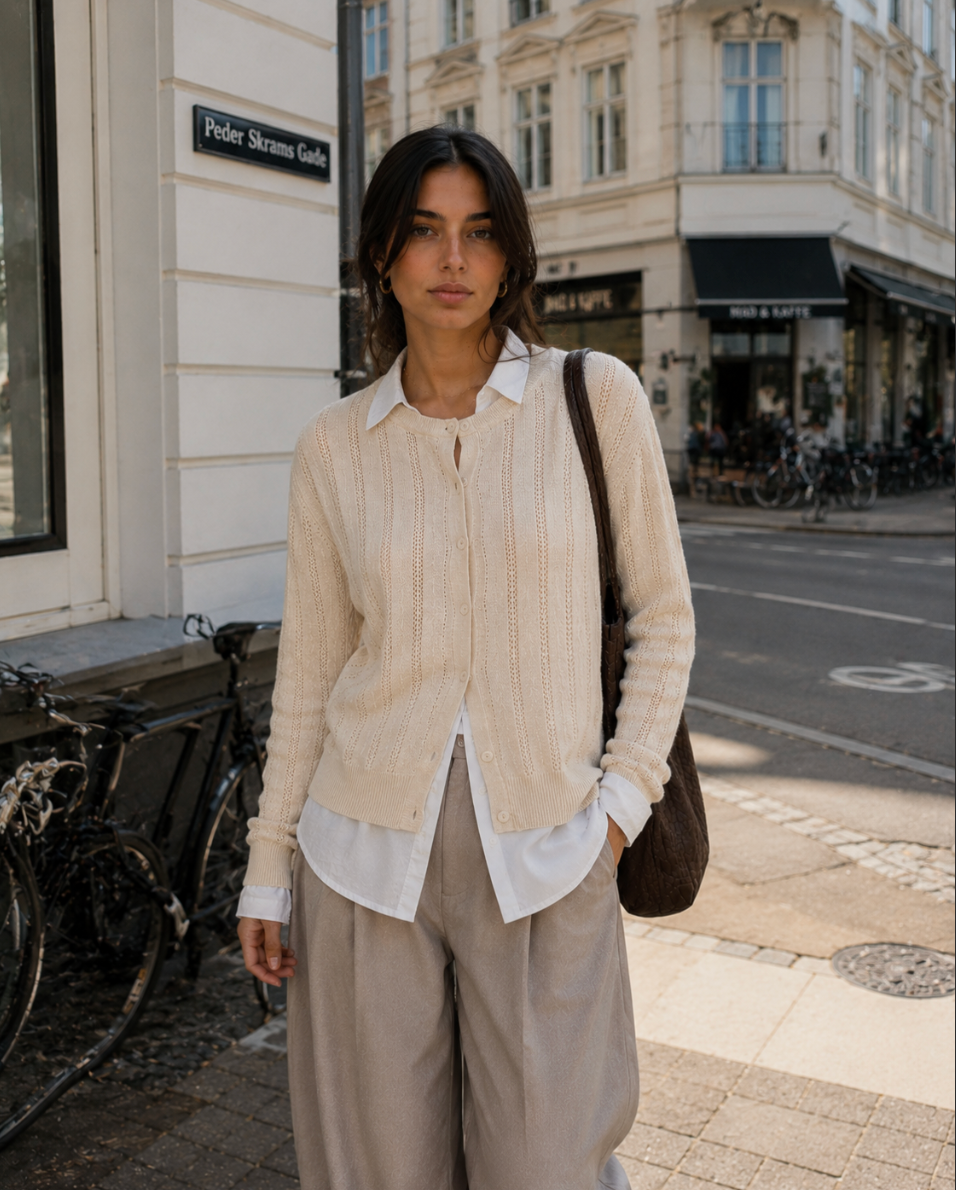 Anette Cardigan - Sand