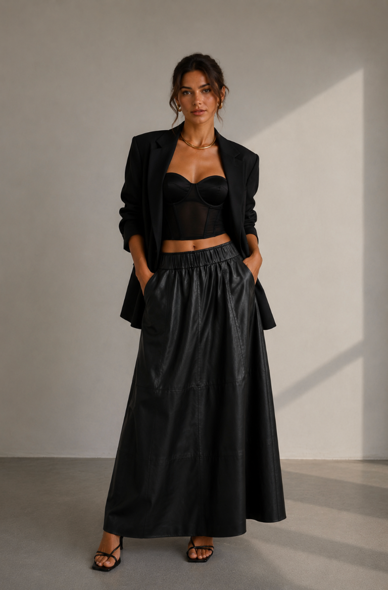 Gudrun Leather Skirt