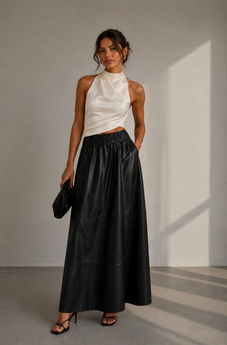 Gudrun Leather Skirt