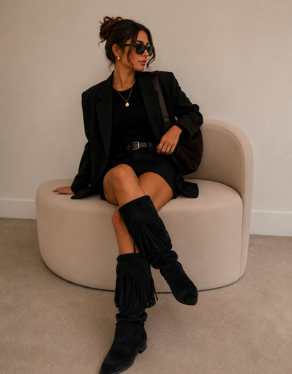 Kaia Suede Nero (black)