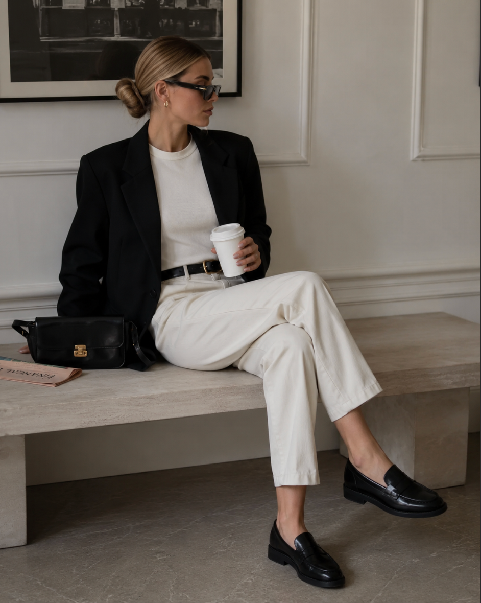 Frankie loafer - Black