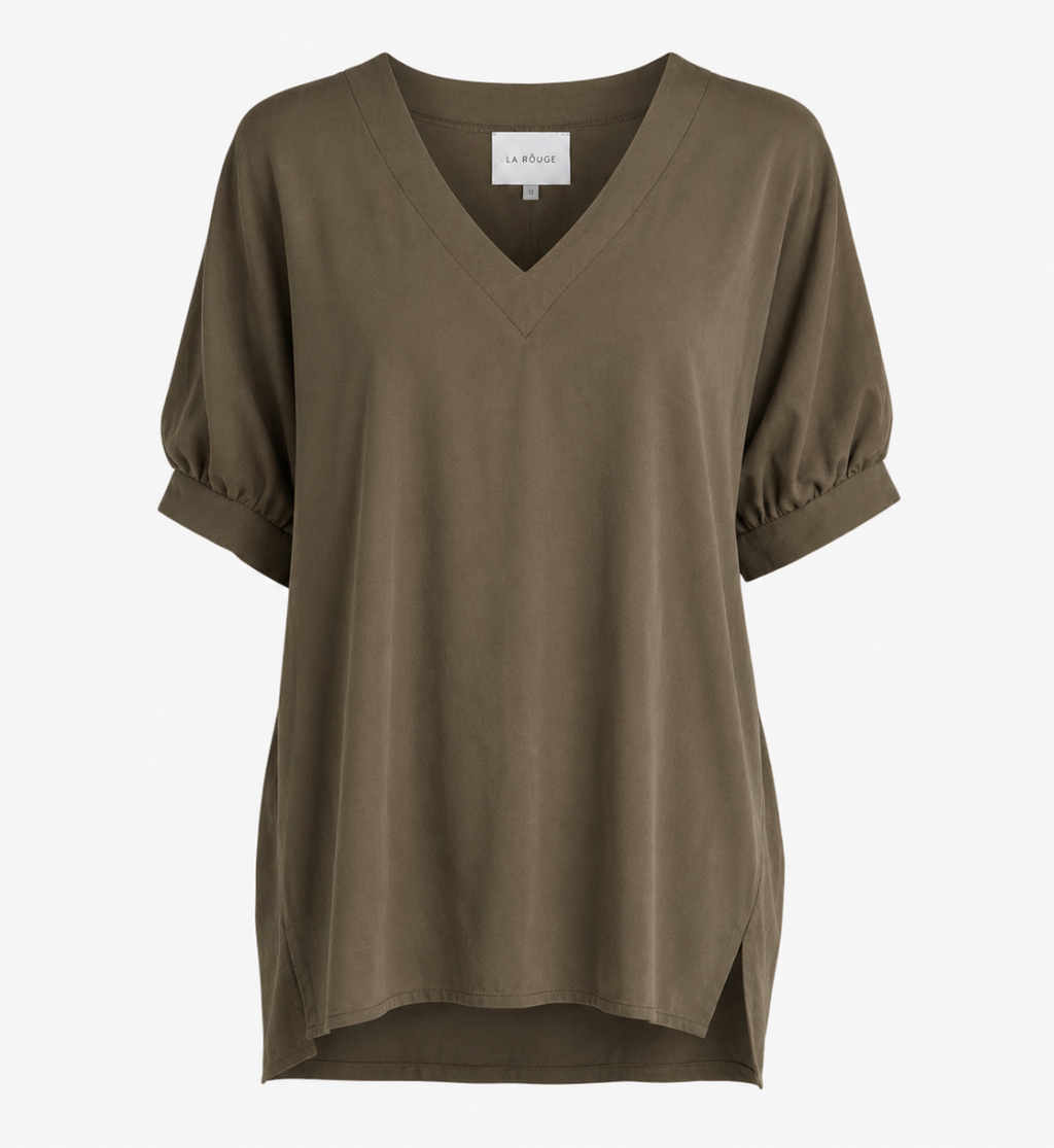 Rasmine Blouse Army