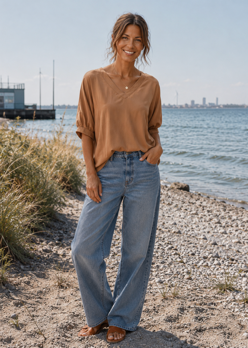 Rasmine blouse Camel