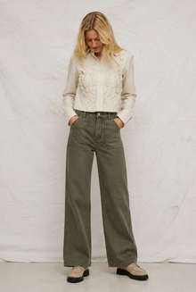 Lilly Pants Dark Green – pantallona nga La Rouge