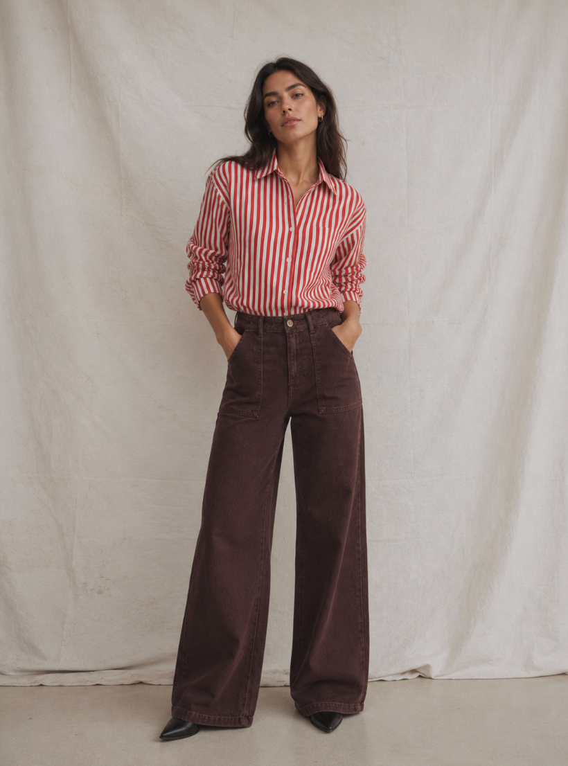 Lilly Pants Dark brown