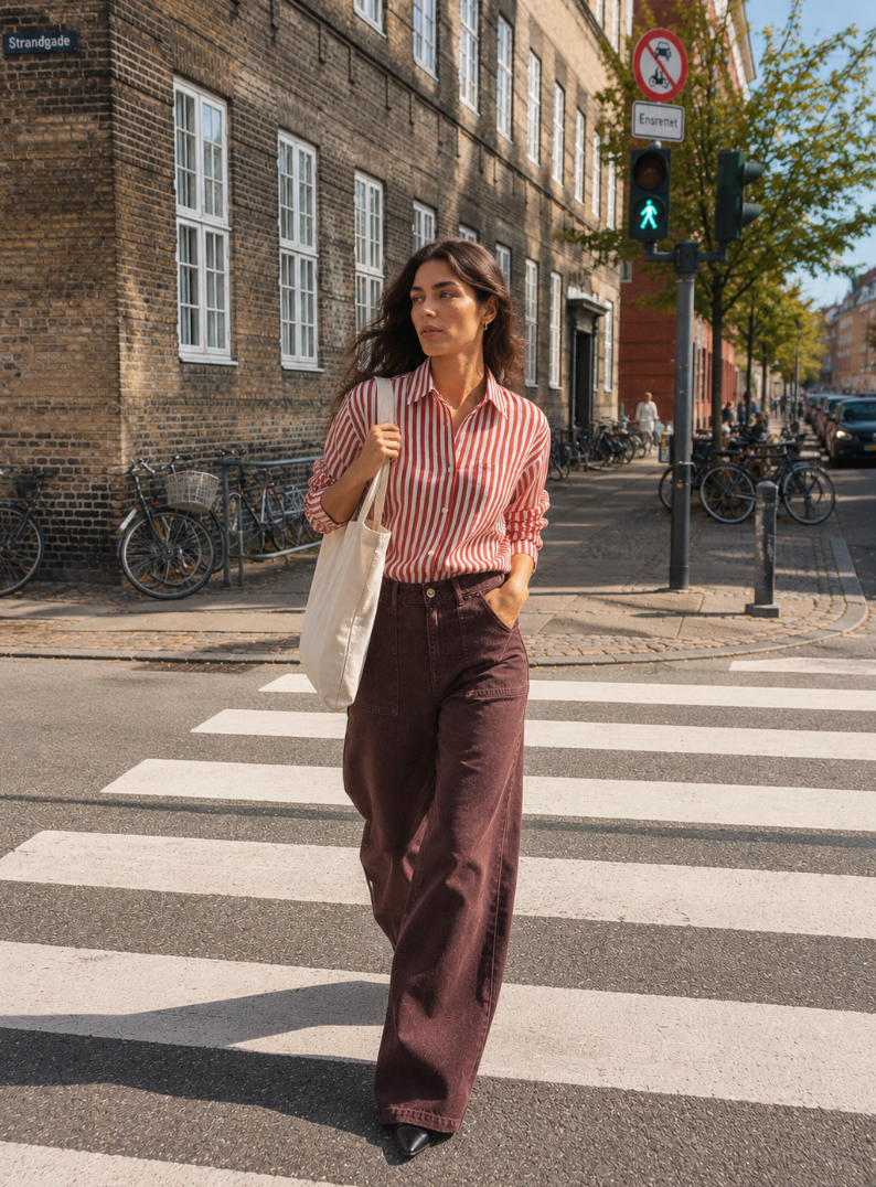 Lilly Pants Dark brown