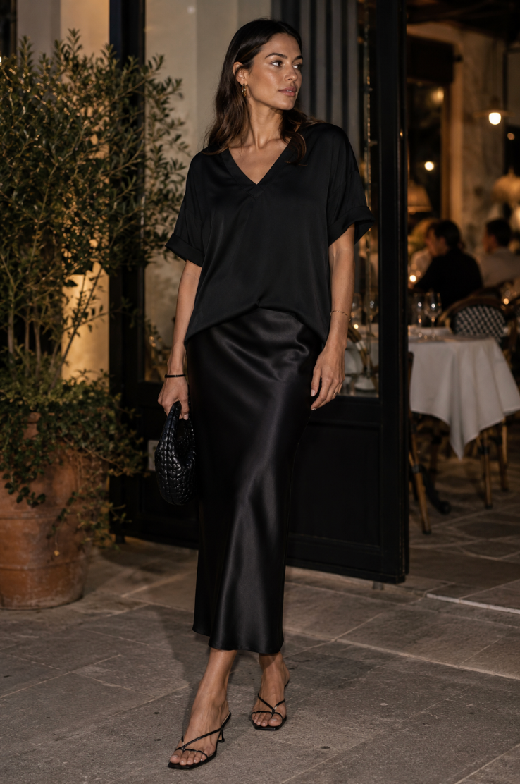 Mille S/S Blouse - Black