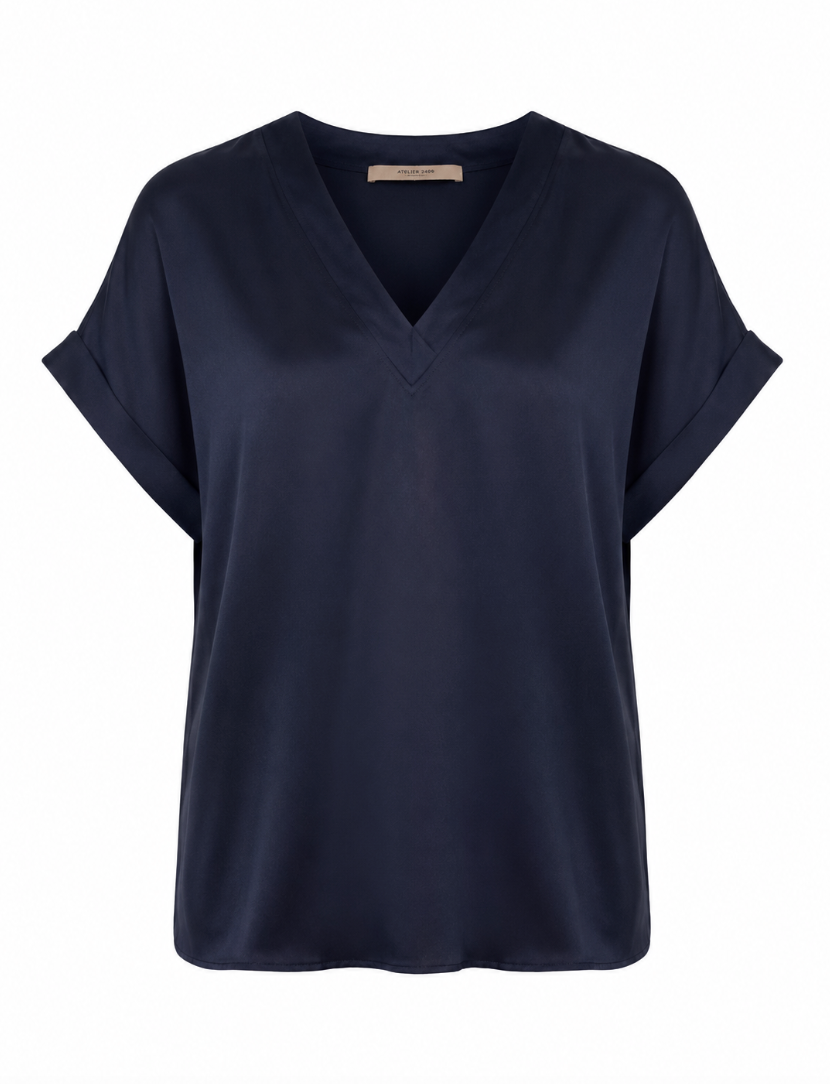 Mille S/S Blouse - Navy