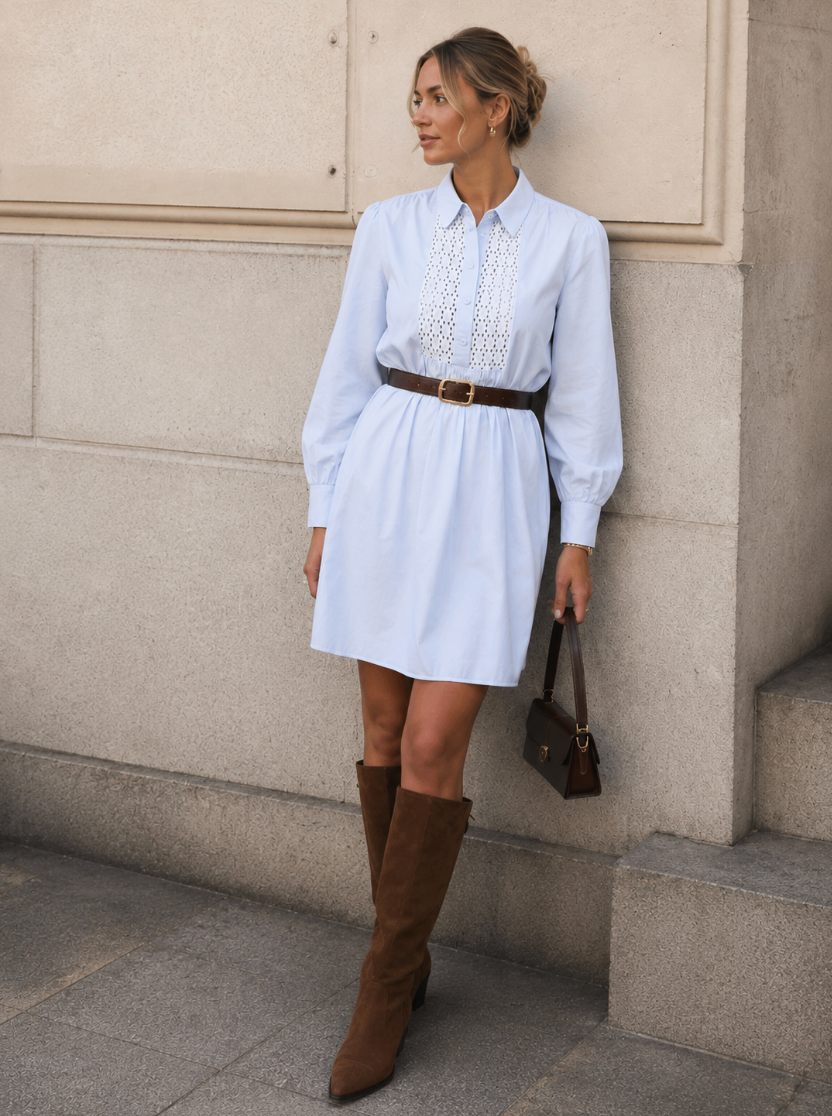Alicia dress Light blue