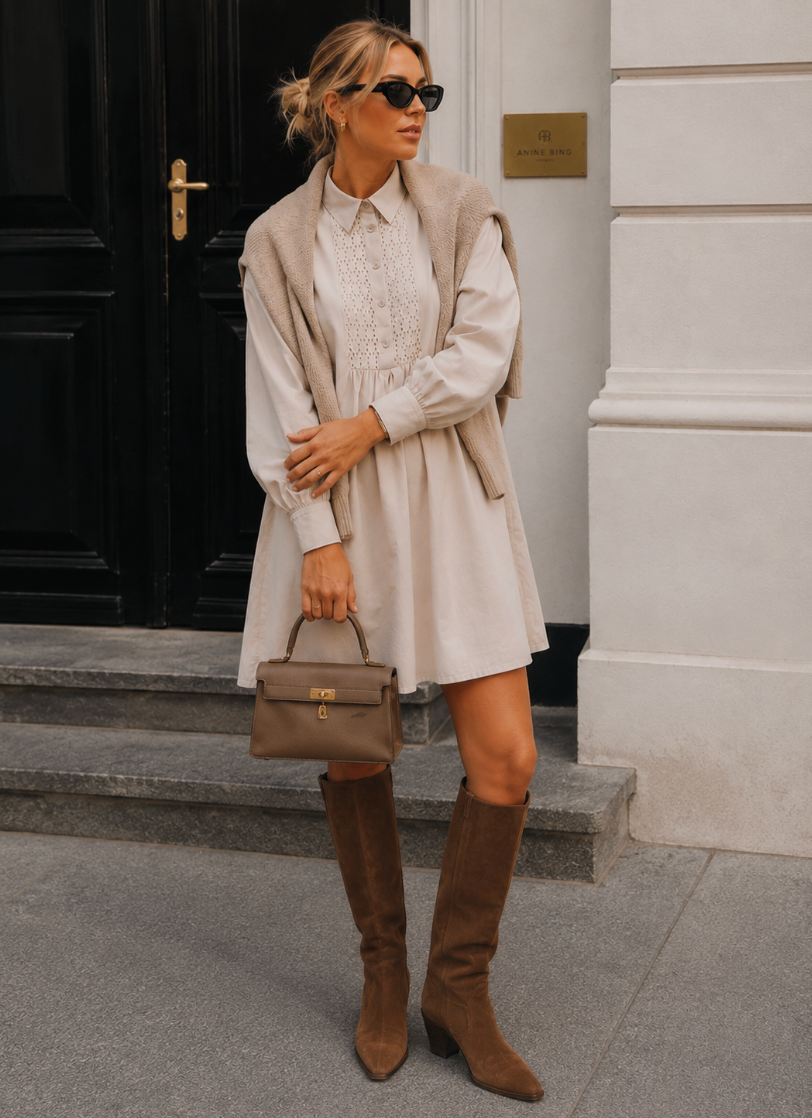 Alicia dress Sand