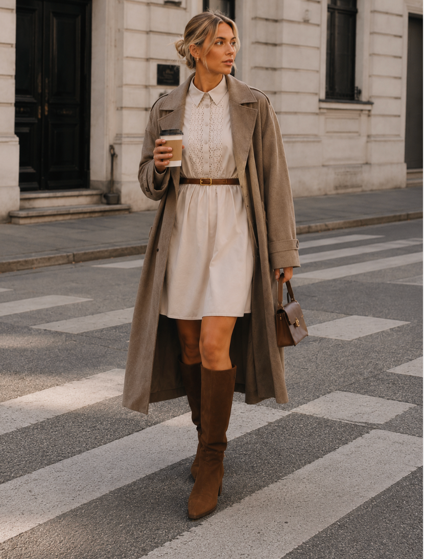Alicia dress Sand