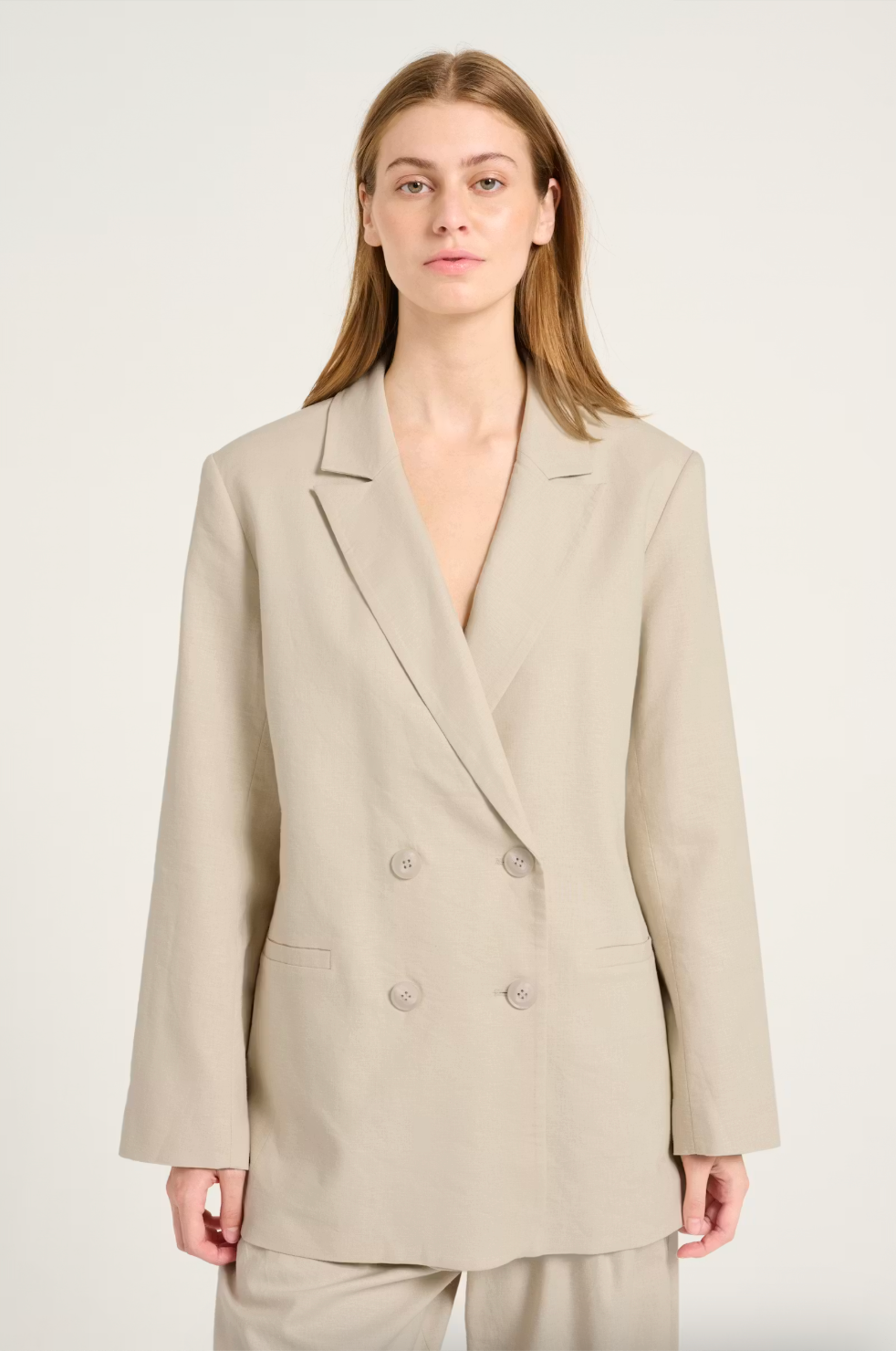 Elara Linen Blazer – blazer nga Gestuz