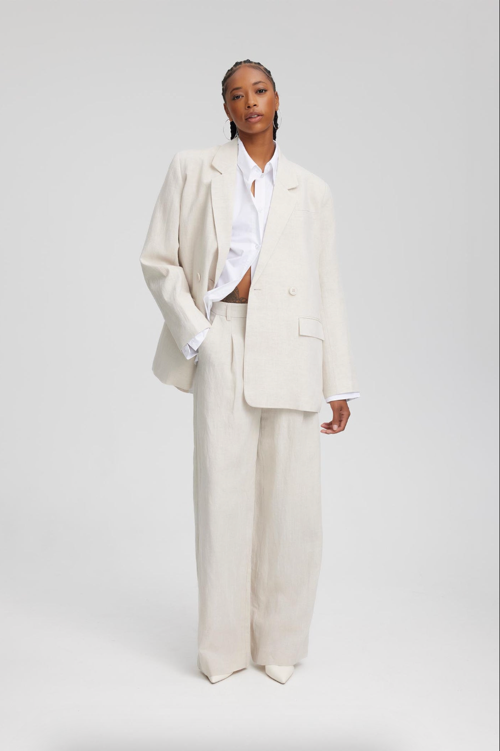 LizaGZ Linen Blazer – blazer nga Gestuz