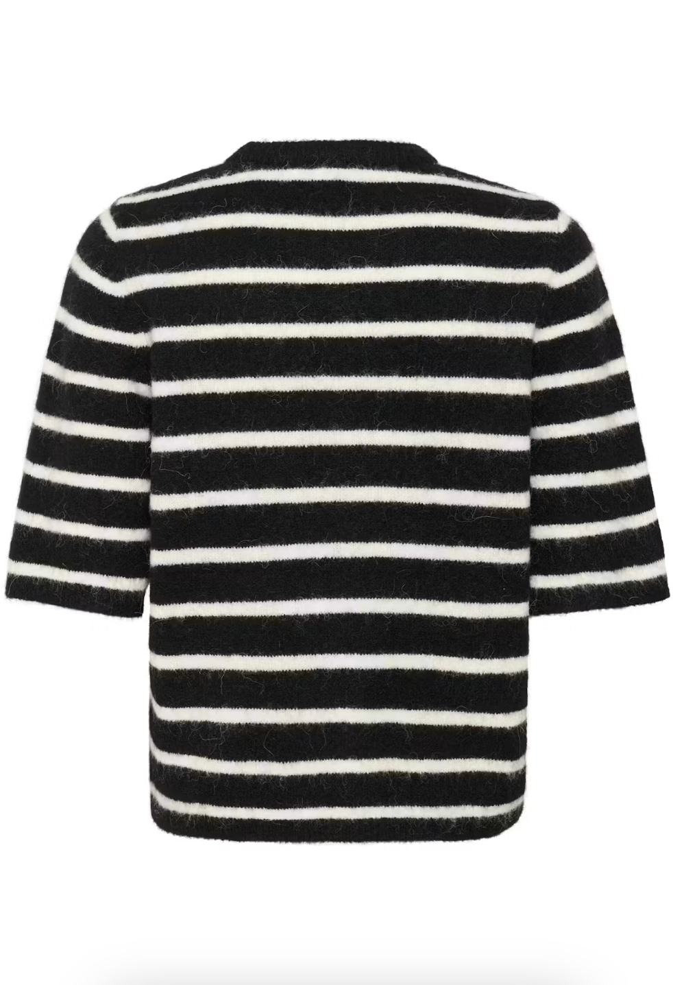 GZAlpha Pullover Black Ivory Striped nga Gestuz