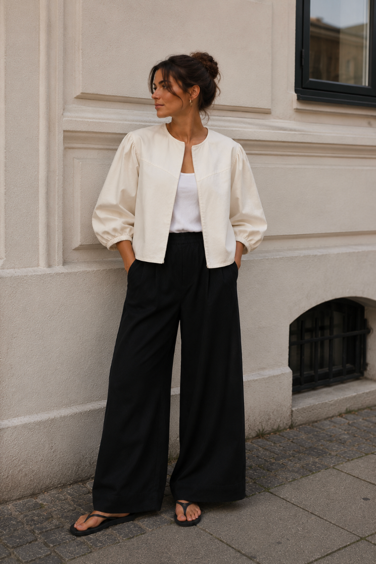 Lea Jacket - White – xhaketë e bardhë nga La Rouge
