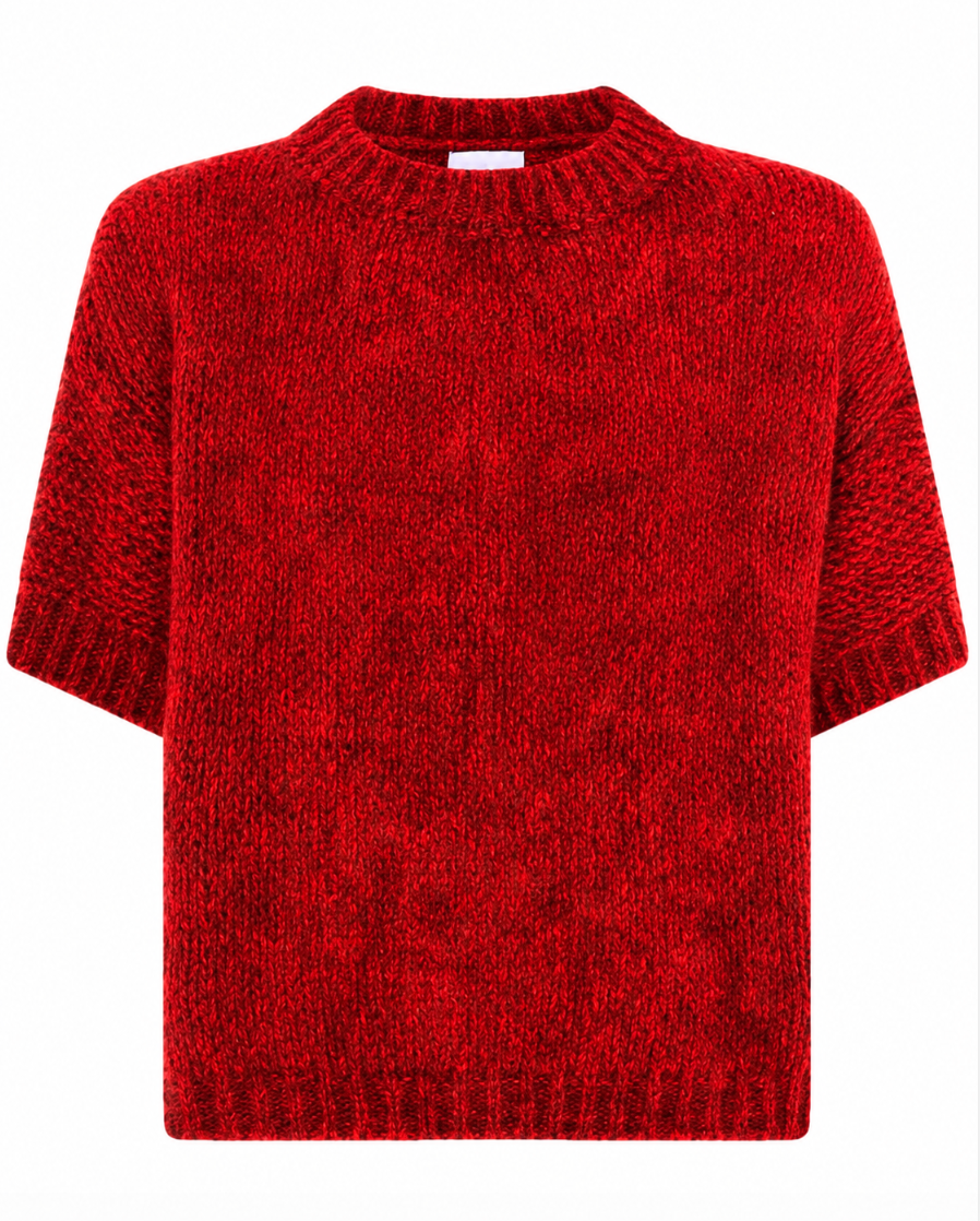 Sally Knit - Dark red – xhemper e kuqe e errët nga La Rouge