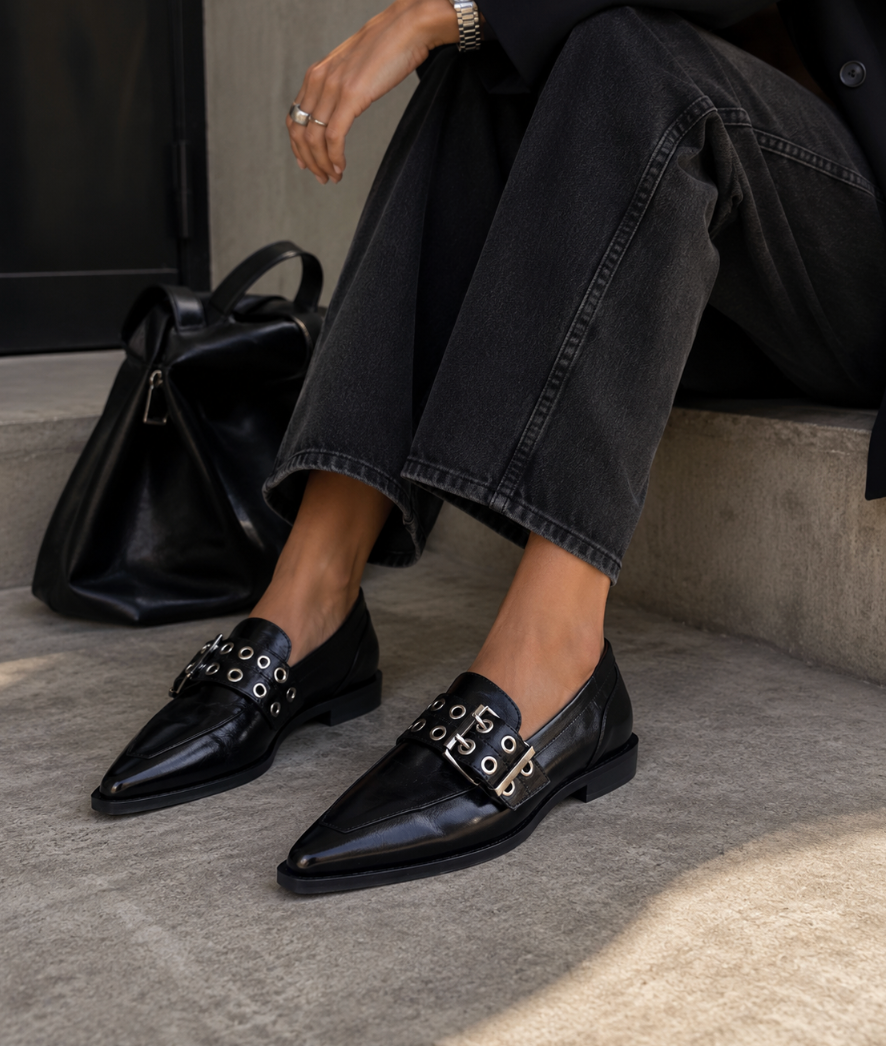 Valerie Loafer - Black – këpucë e zezë nga Bukela
