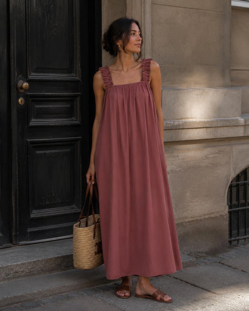 Vilma Dress - Raspberry