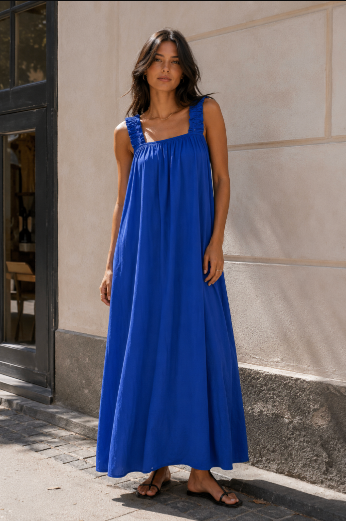 Vilma Dress - Bright Blue