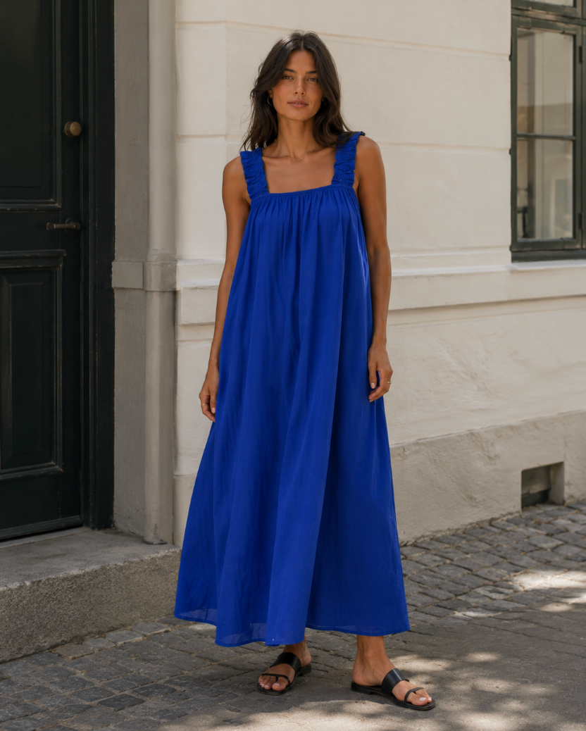 Vilma Dress - Bright Blue