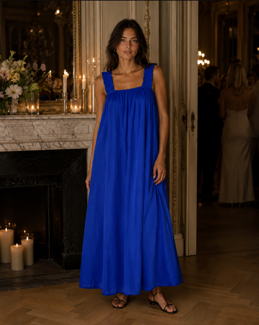 Vilma Dress - Bright Blue