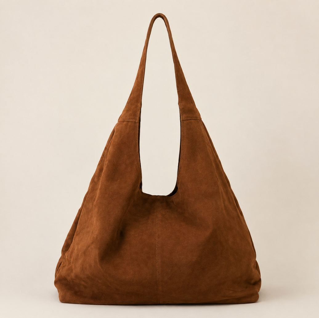 Freja Suede Tote nga Orchid – çantë suede për femra