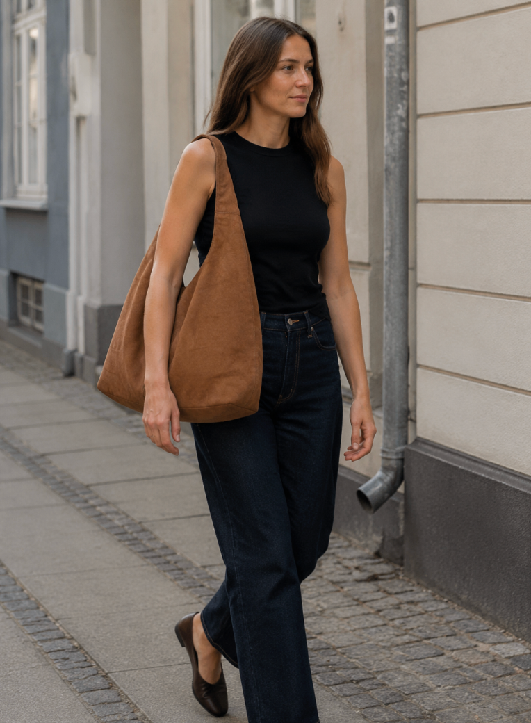 Luna Suede tote