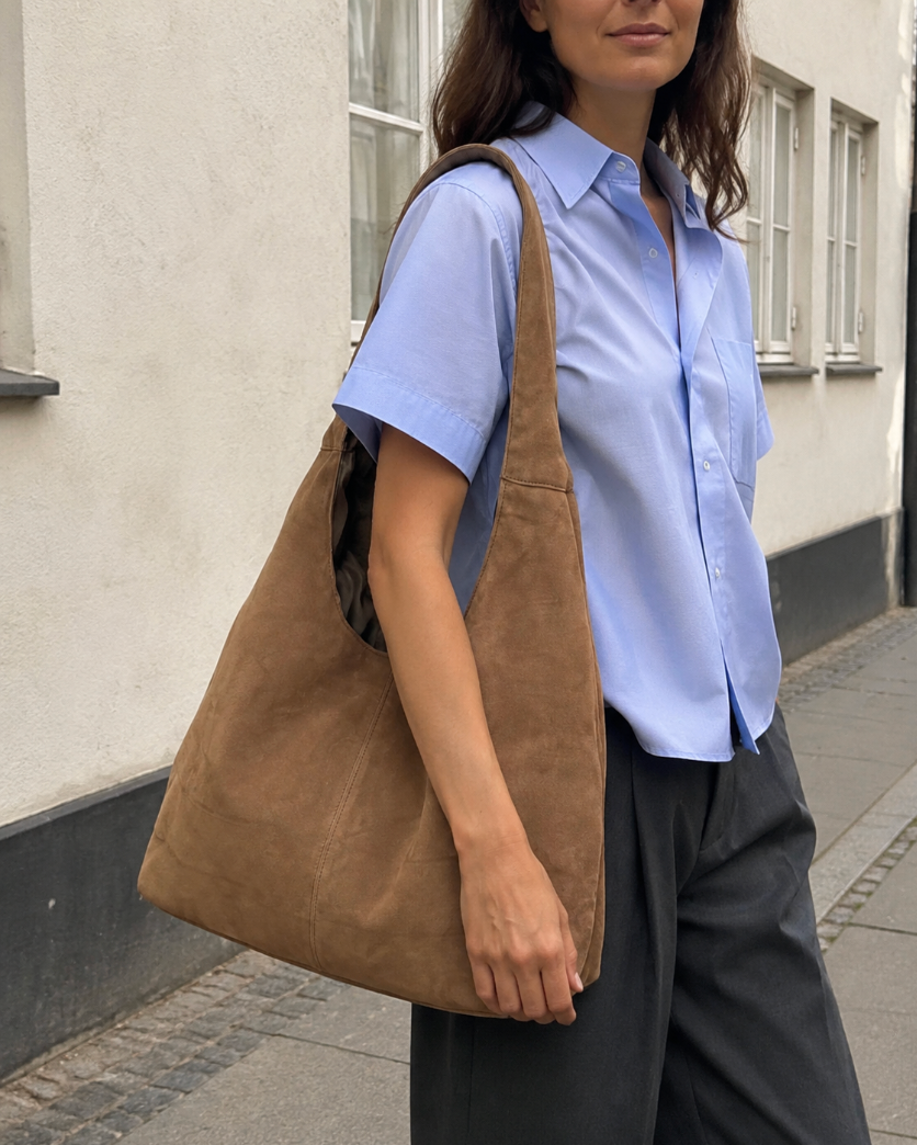 Luna Suede tote